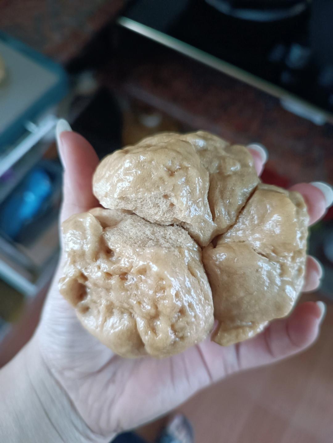 妥妥的红糖开花馒头（酵母版）