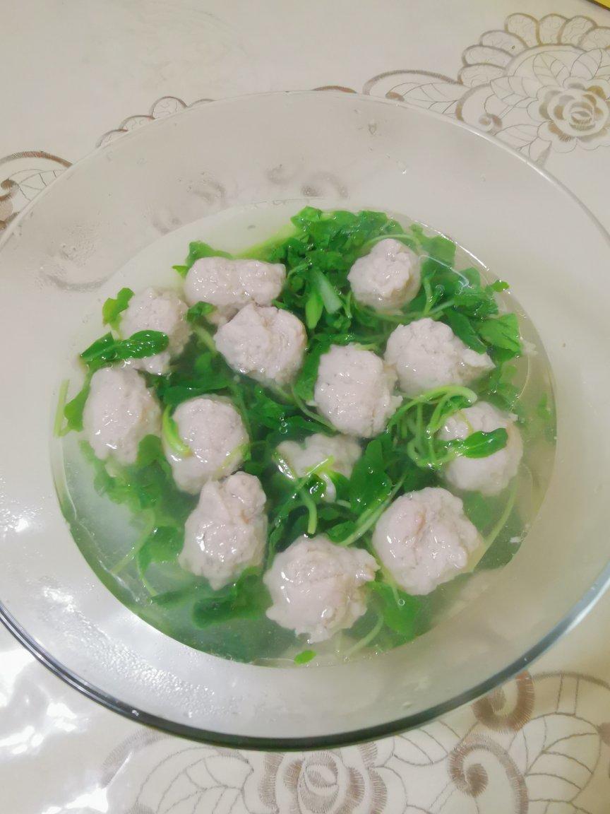 青菜肉圆汤