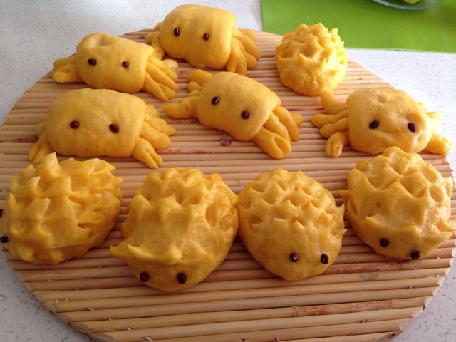 南瓜螃蟹馒头花样馒头