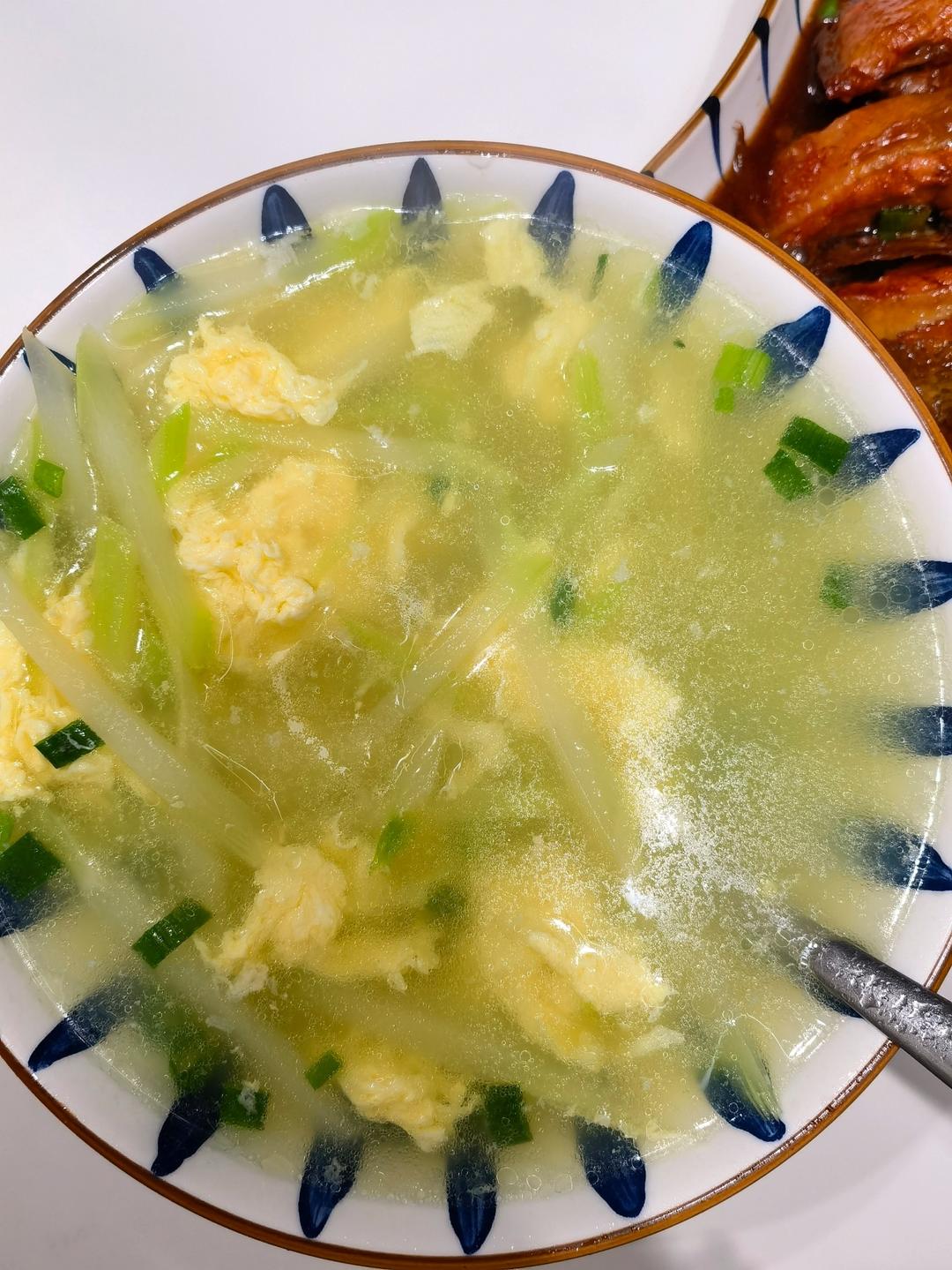 莴苣蛋汤