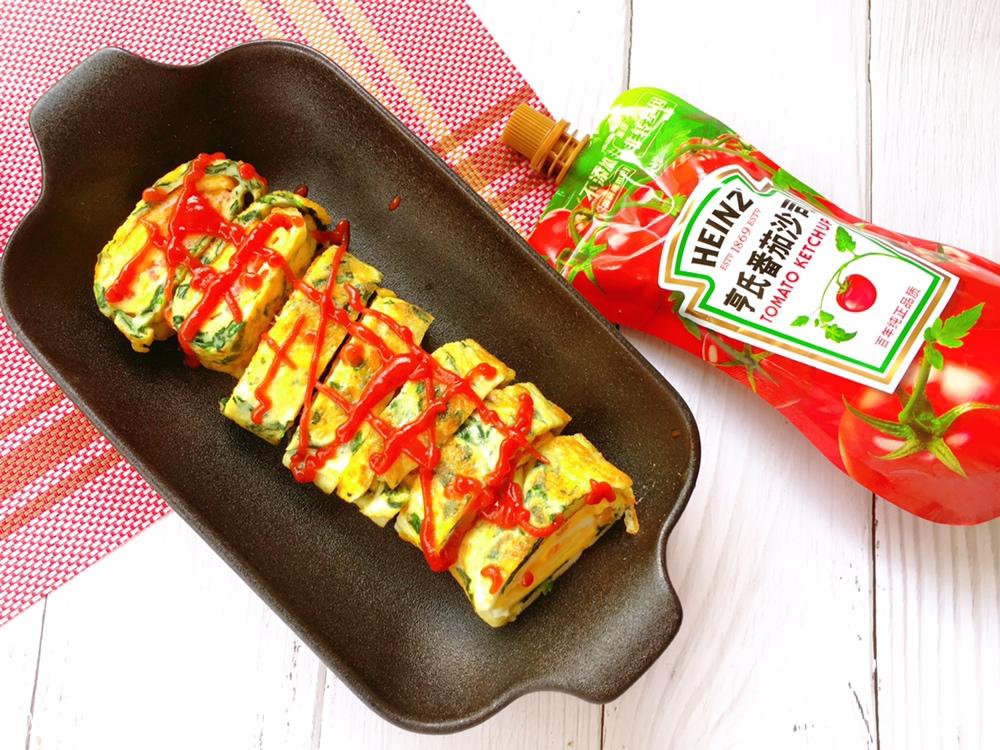 孩子最喜欢早餐来一份双色厚蛋烧