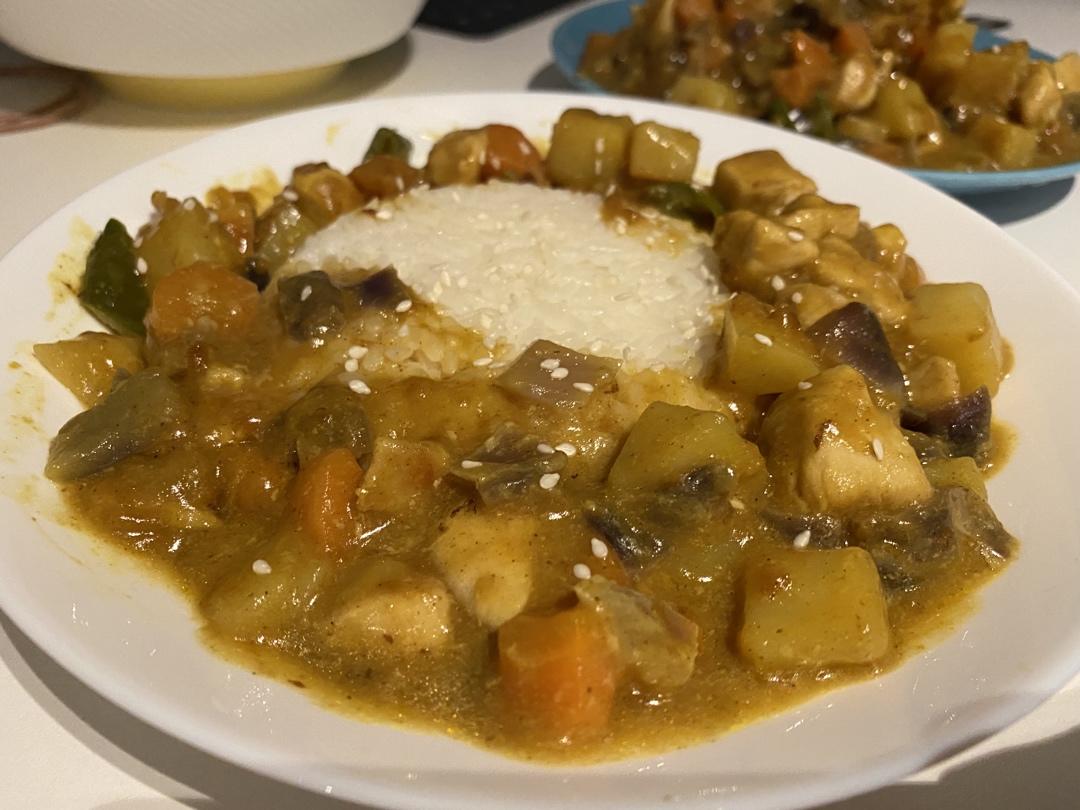 咖喱鸡饭