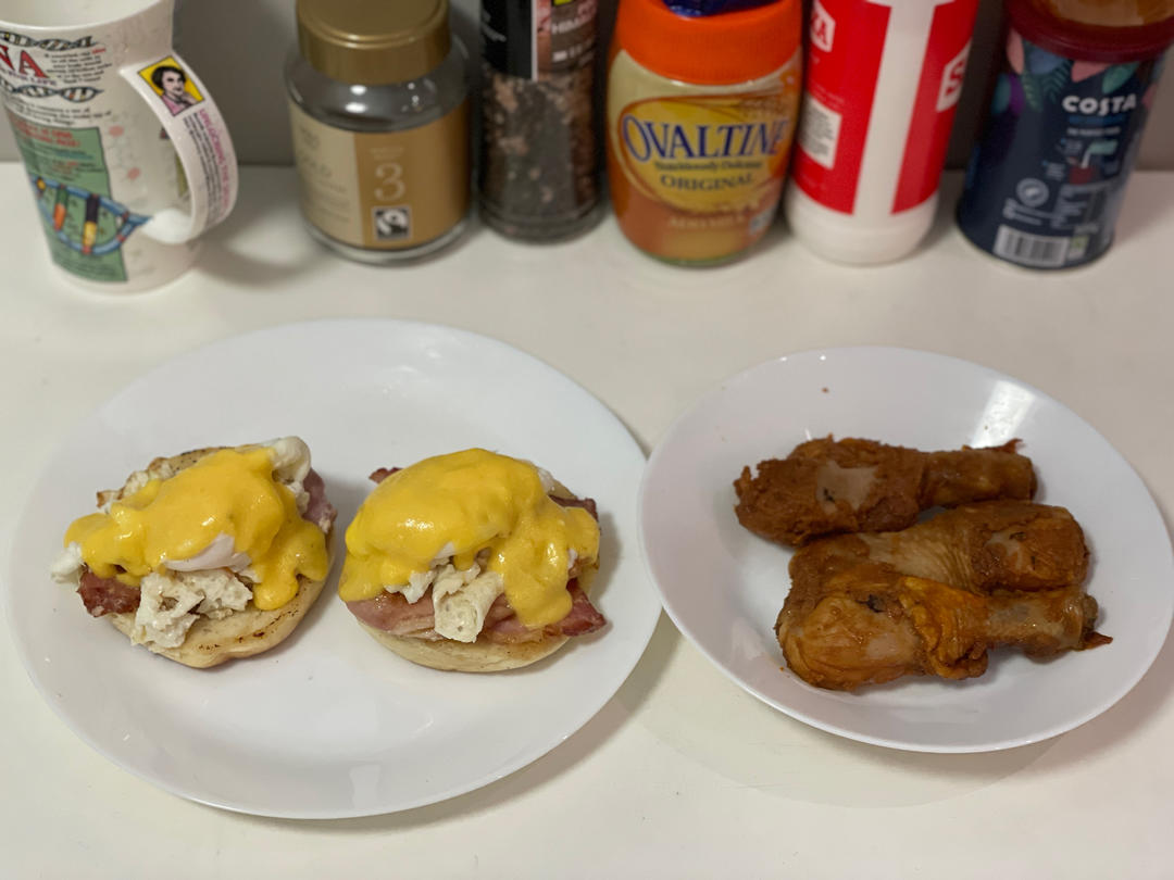 班尼迪克蛋｜一口流心！在家就能做brunch，还去什么西餐厅！