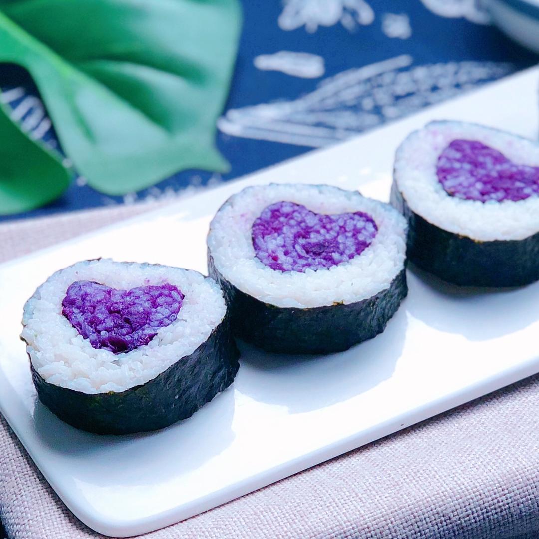 紫薯爱心95寿司饭团的做法