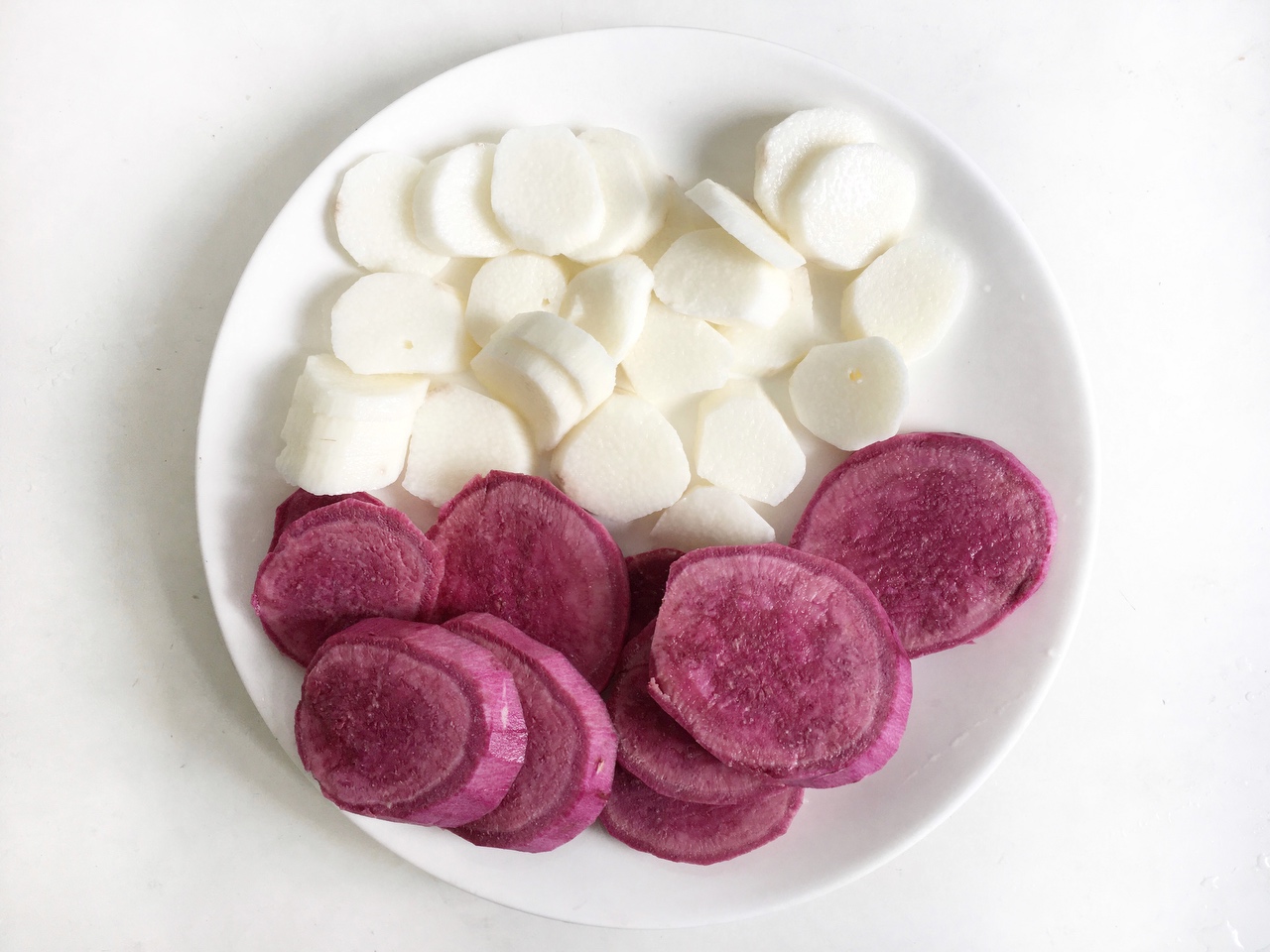 紫薯山药泥沙拉|好吃不胖的健康低脂餐的做法 步骤2