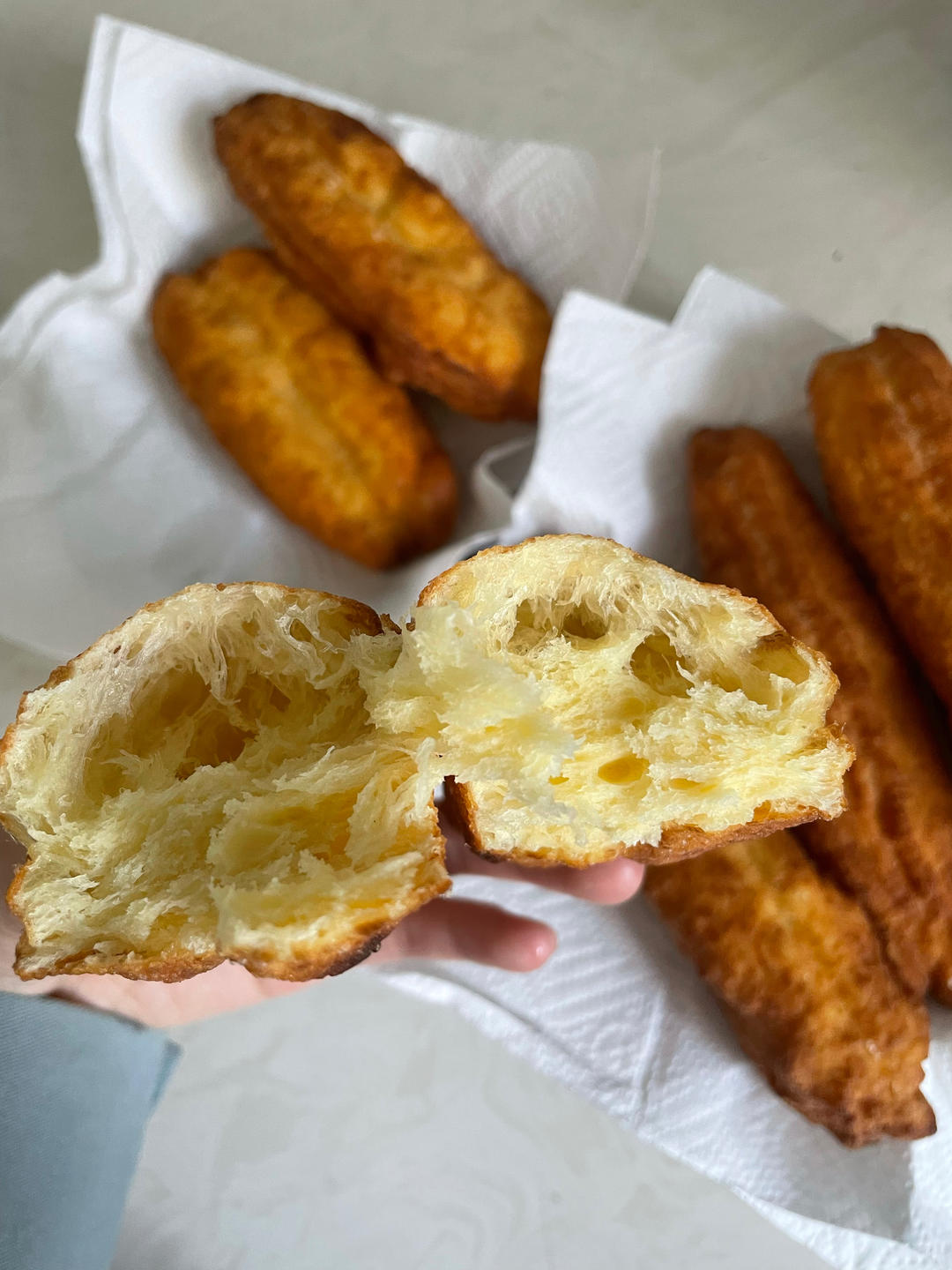 快手早餐～自制油条（酵母版，不含泡打粉、膨松剂）