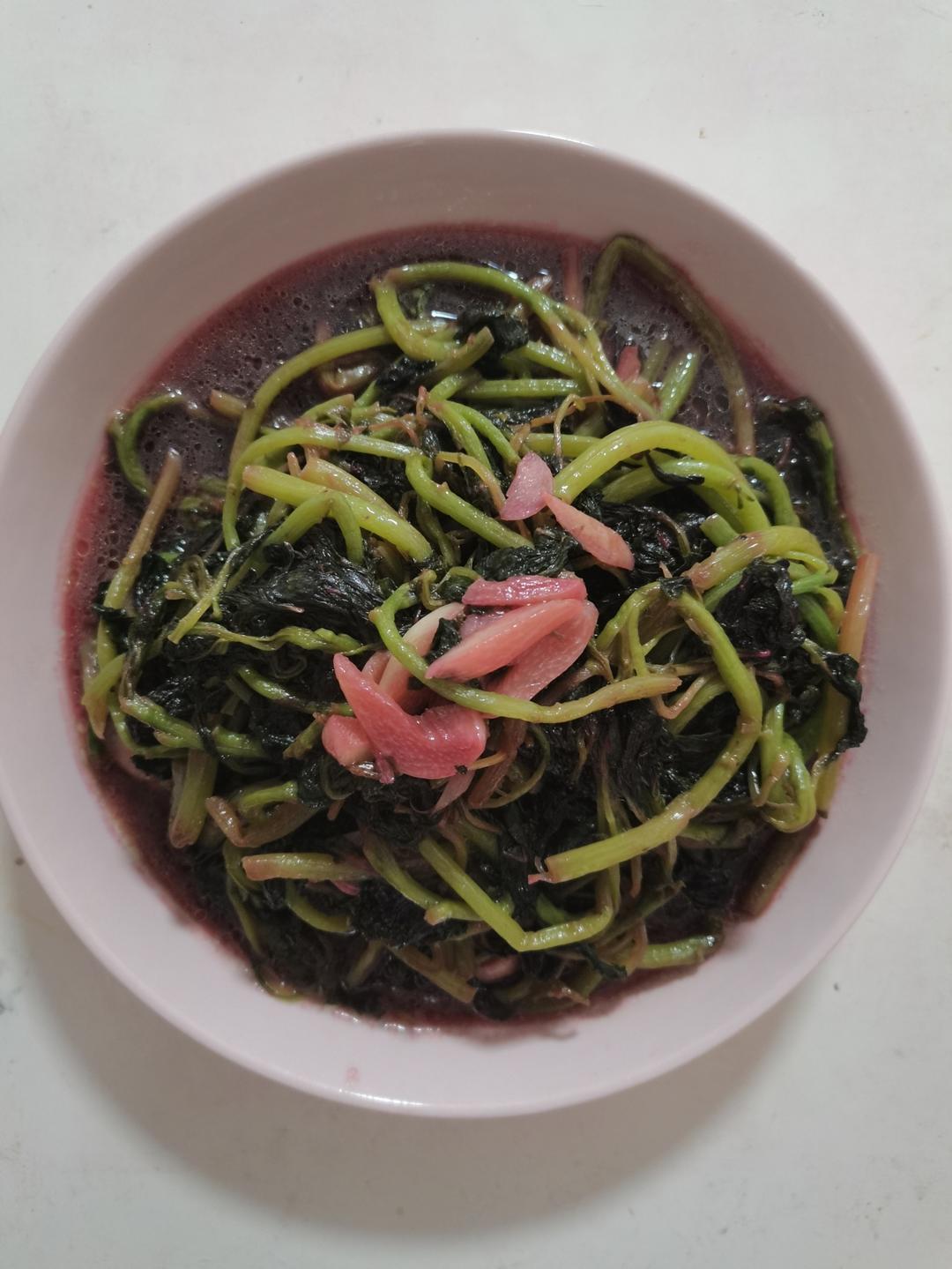 清炒苋菜【粉红的回忆】