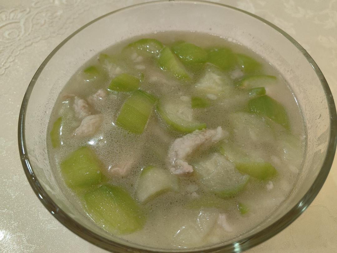 丝瓜肉片汤