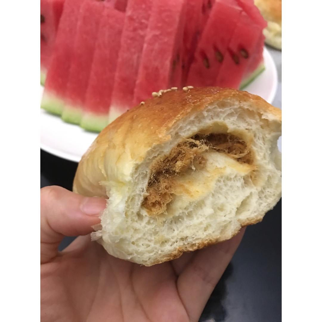 肉松沙拉酱面包（65度汤种）