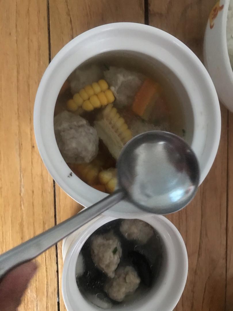 宝宝吃的蒸汽水肉丸