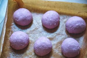 冰箱清除计划：紫薯肉松蛋黄麻薯面包的做法 步骤13
