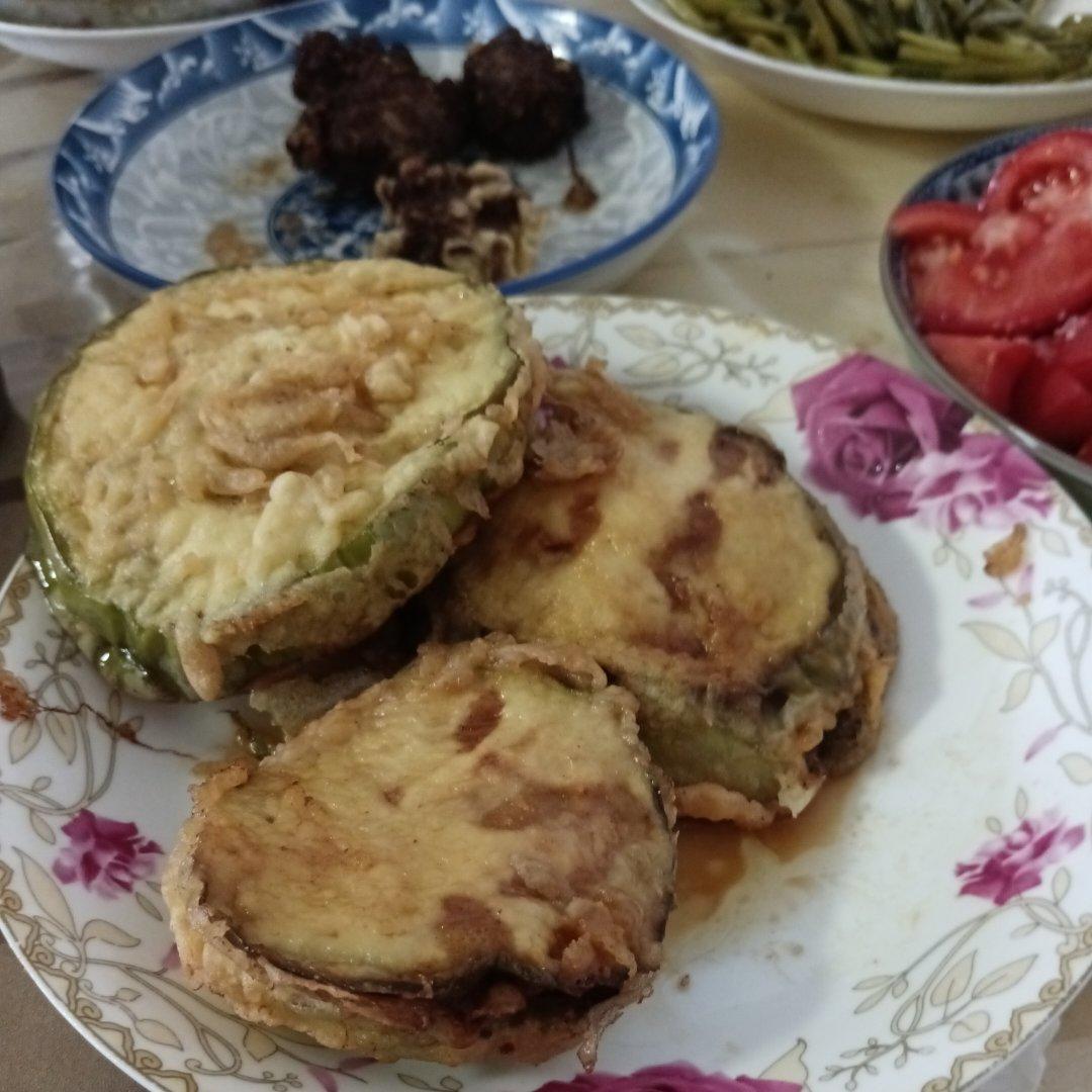 酥炸茄盒￨外酥里嫩