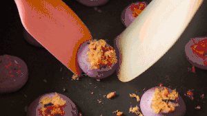 紫甘蓝肉松饼的做法 步骤15