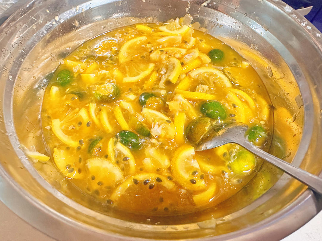 多巴胺百香果小青柠汁