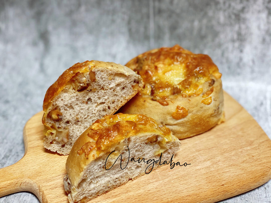 核桃芝士小餐包