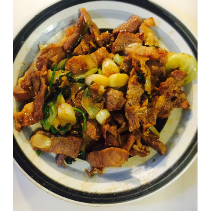大葱炒肉