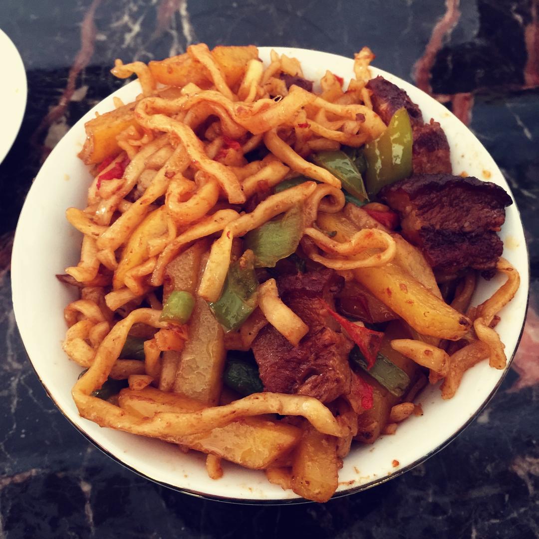豆角焖面