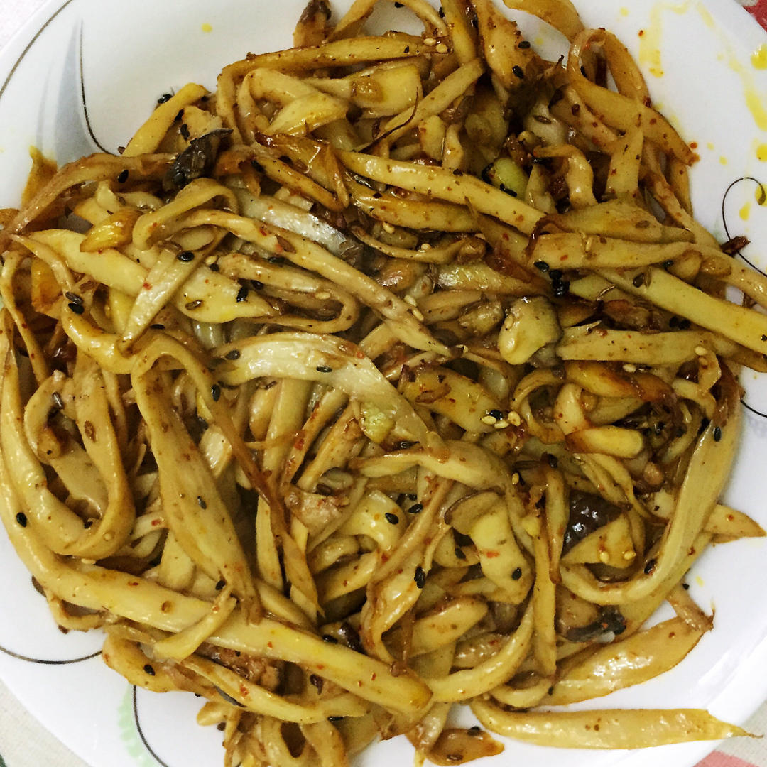 干煸手撕杏鲍菇