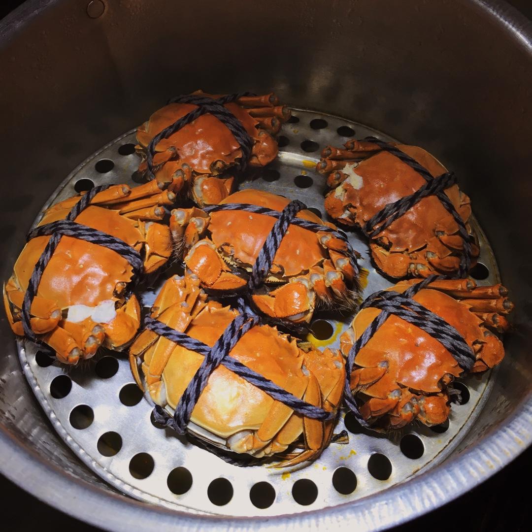 duoduohere做的清蒸大闸蟹