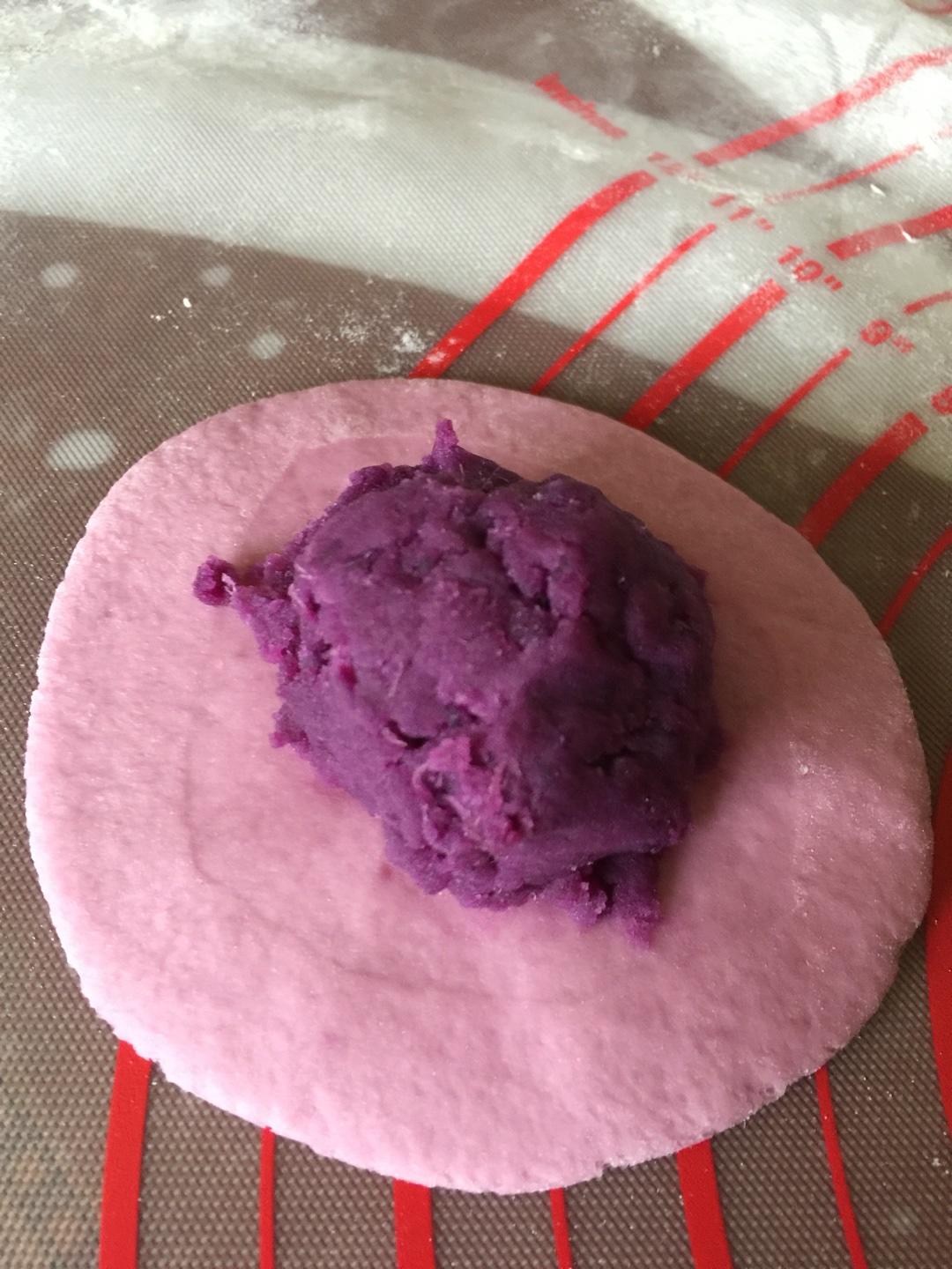 一次发酵版紫薯包的做法 步骤3