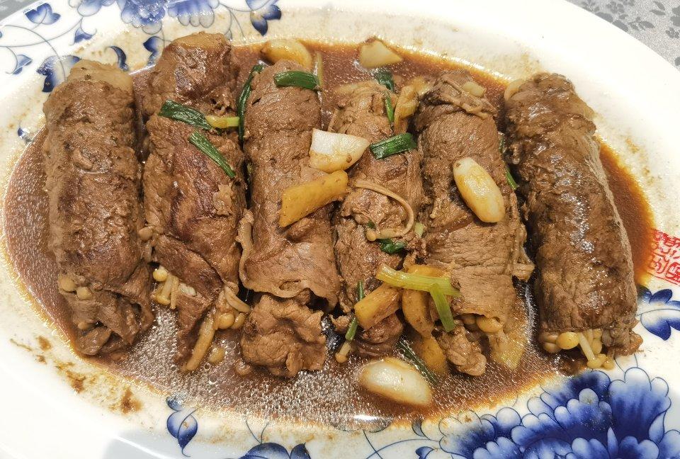 超级下饭的金针菇牛肉卷