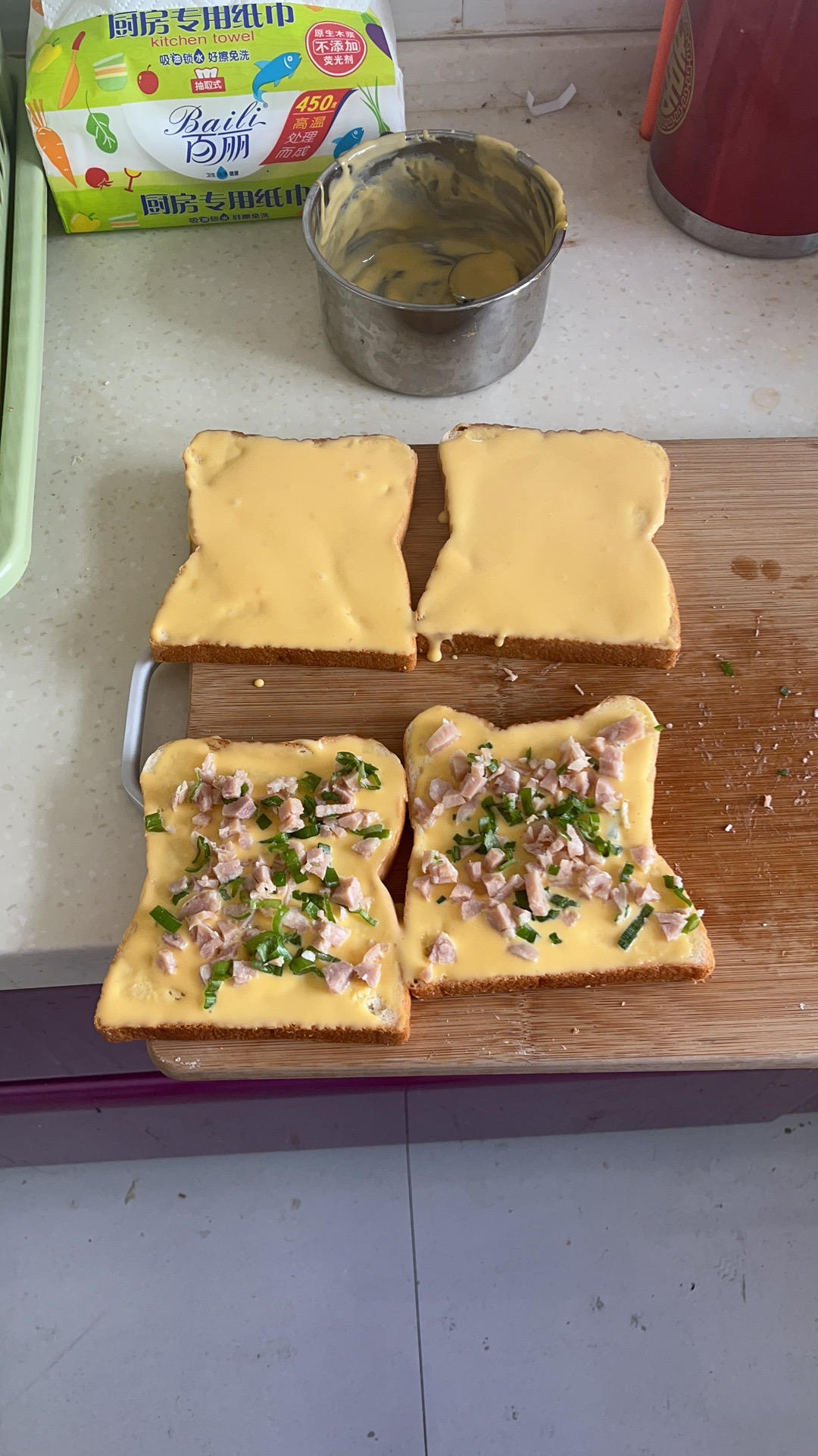 零失败快手岩烧乳酪(熔岩吐司)十分钟网红早餐，好吃哭