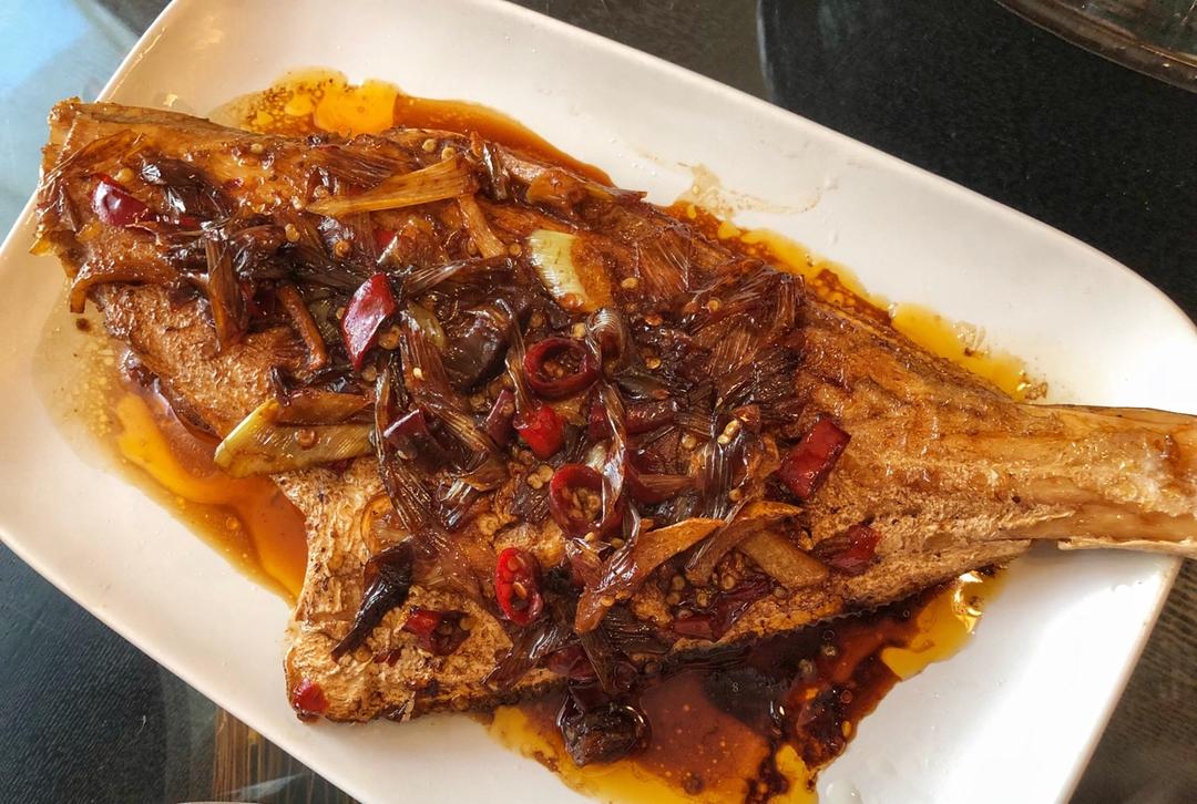 弓长火华王君做的红烧马面鱼