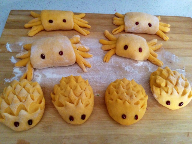 南瓜螃蟹馒头花样馒头