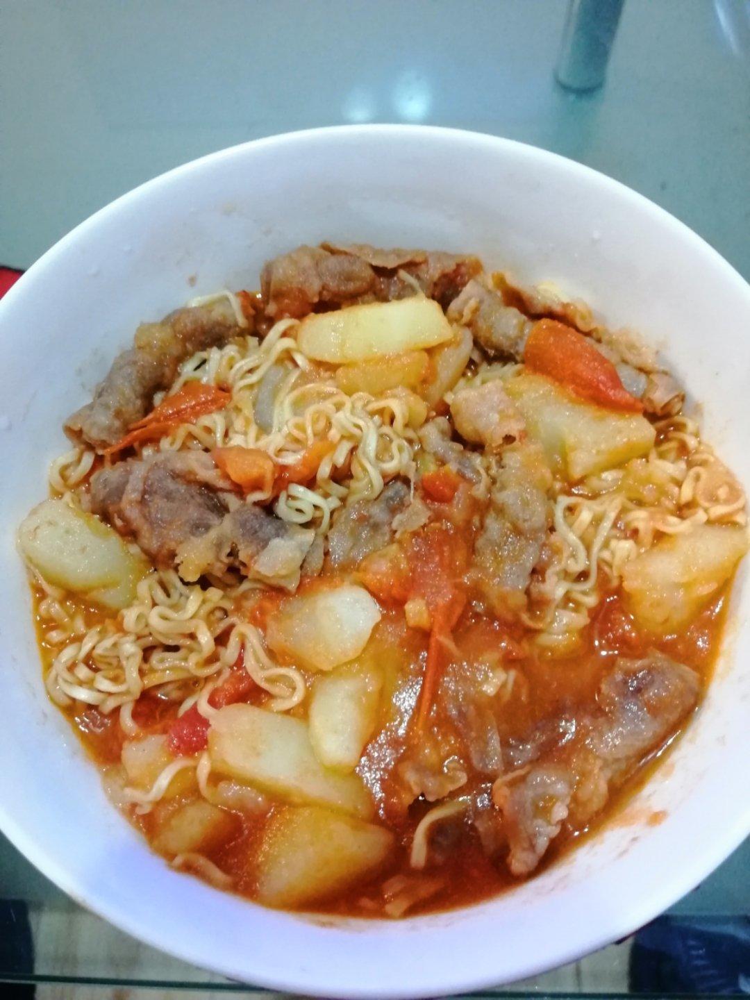 番茄土豆肥牛锅