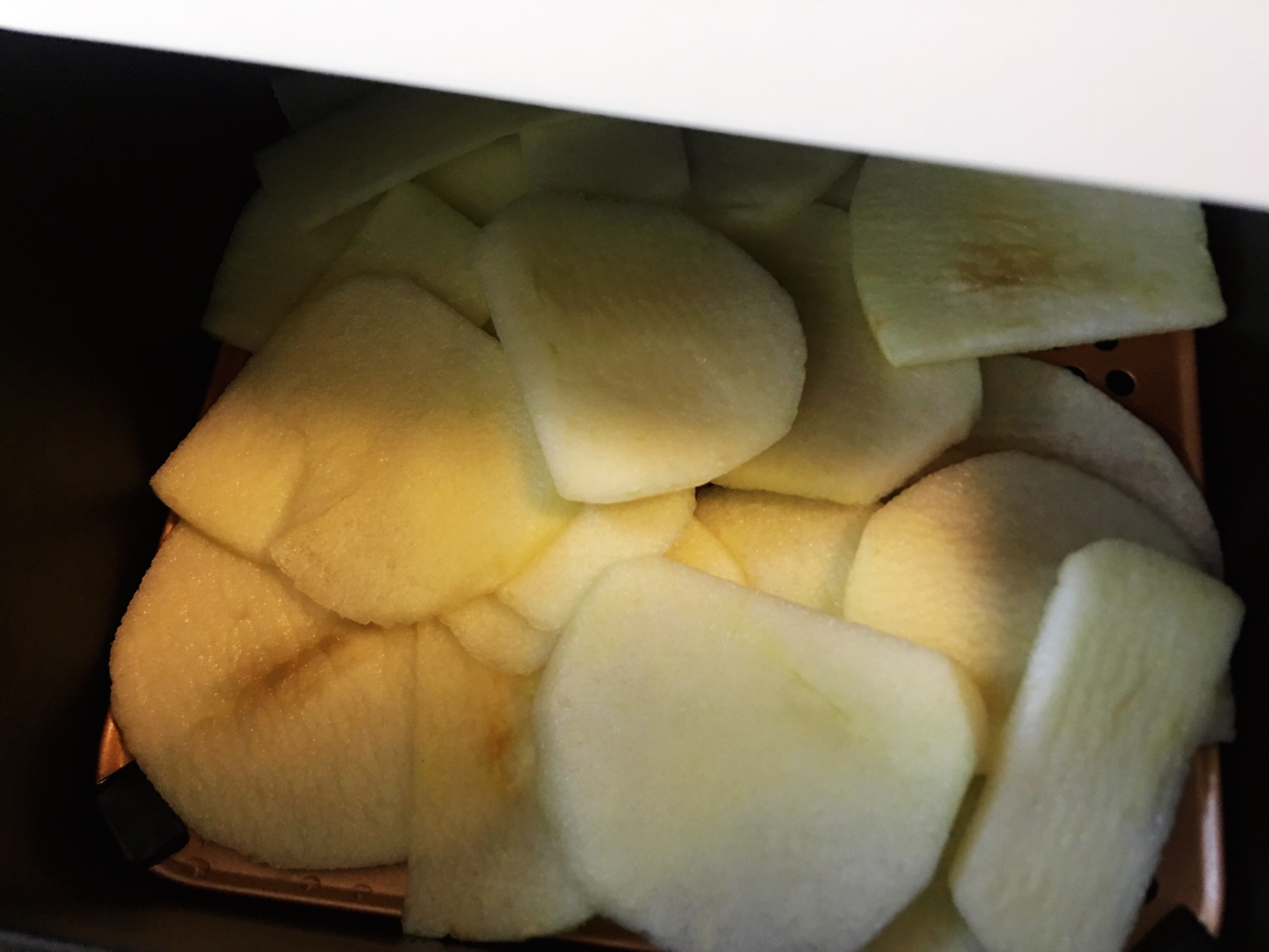 空气炸锅烤苹果干的做法 步骤5