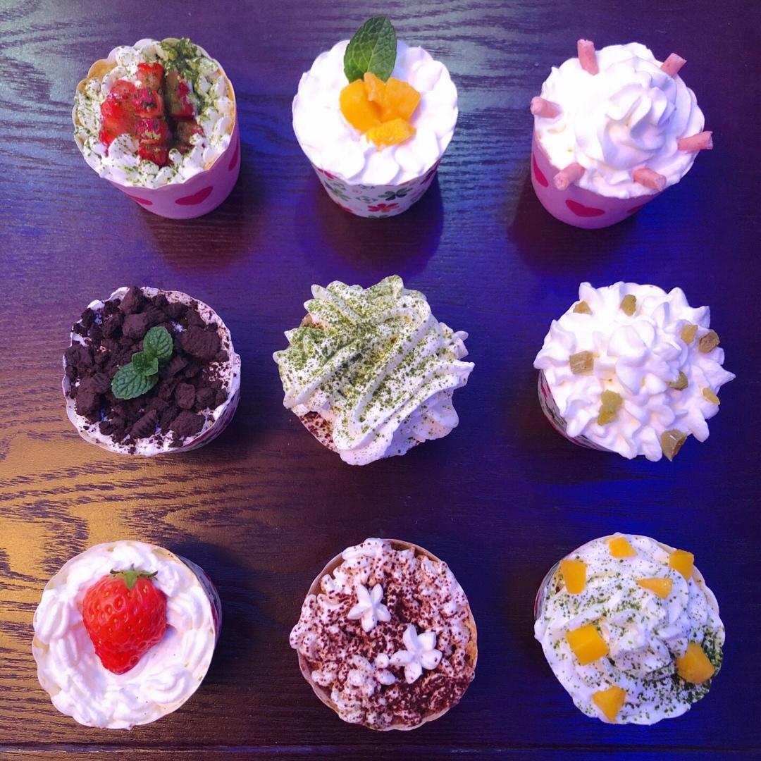 纸杯蛋糕 8寸戚风蛋糕的量