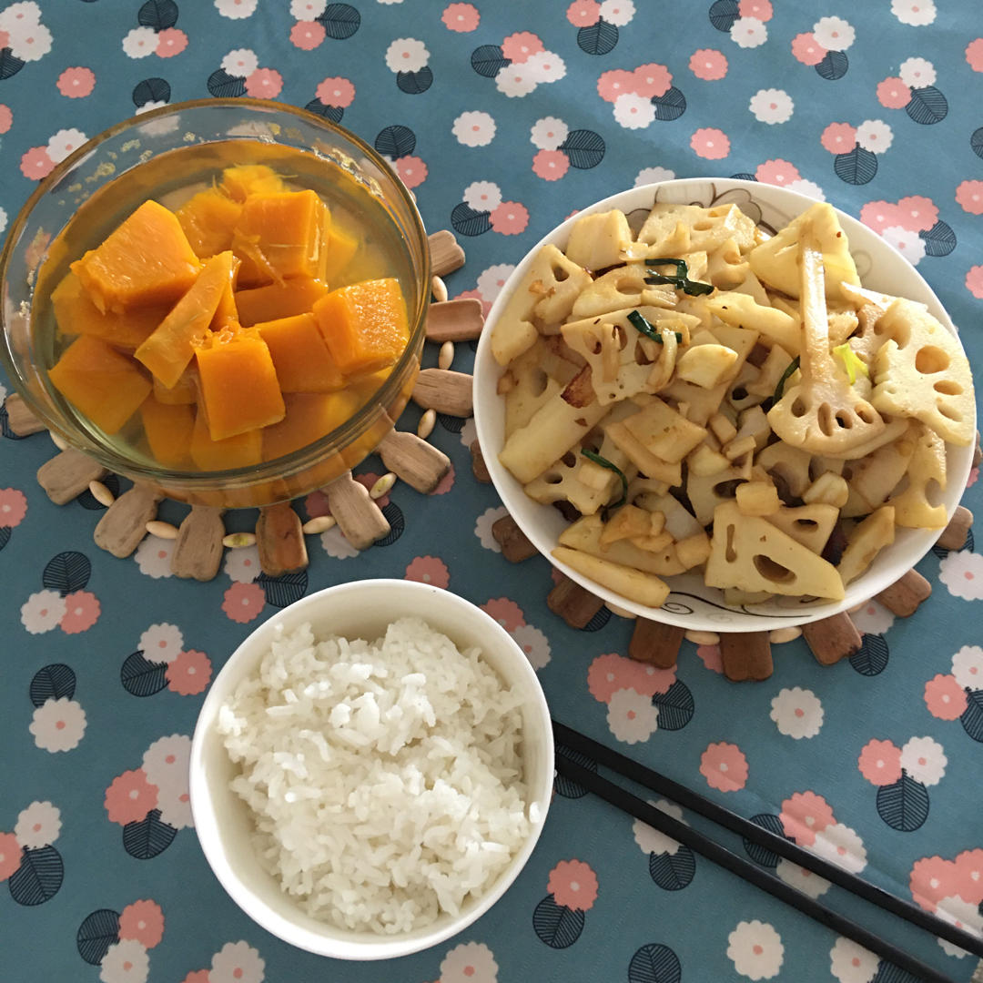 老腊肉炒藕条条