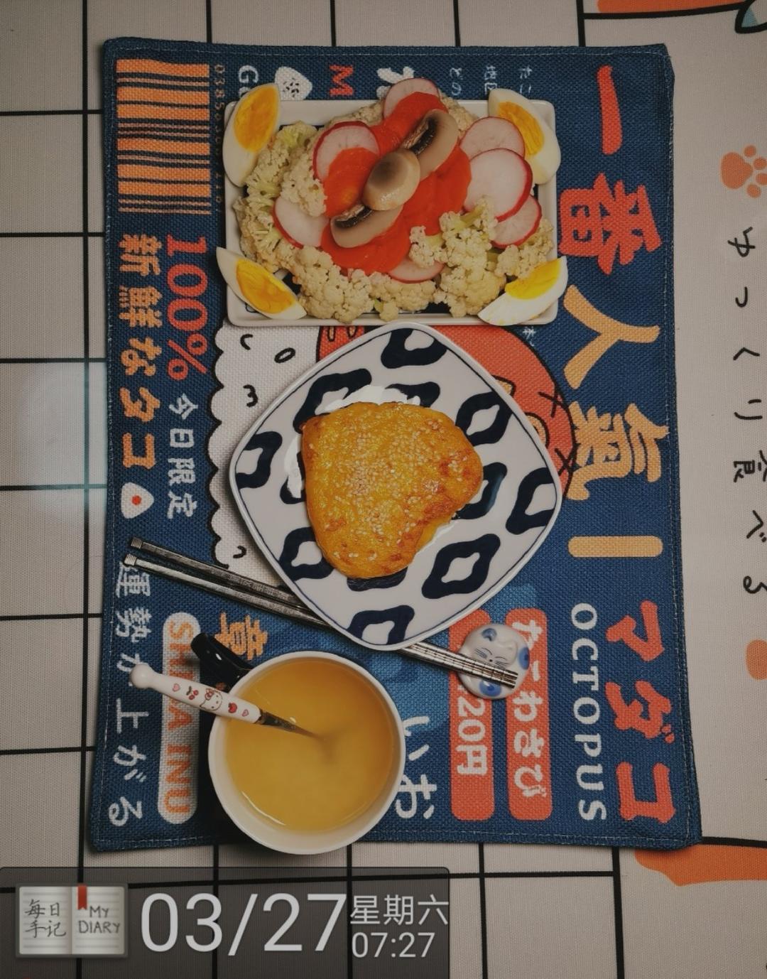 女儿下午茶小点心～芝麻红薯饼