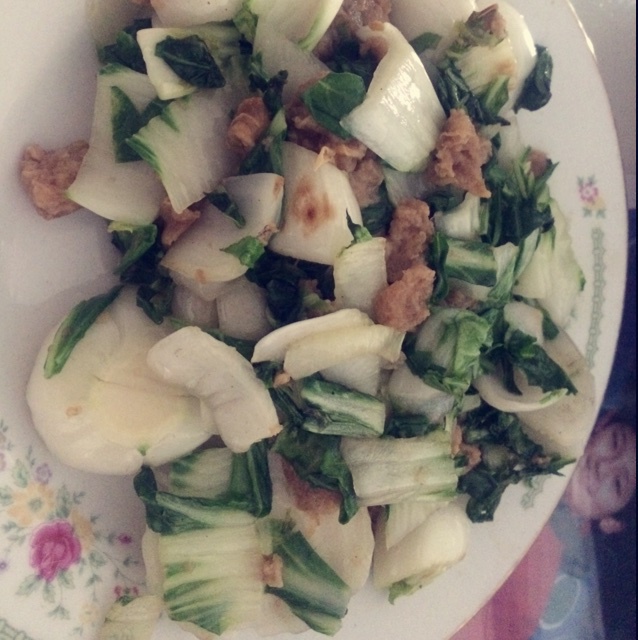 猪油渣炒青菜