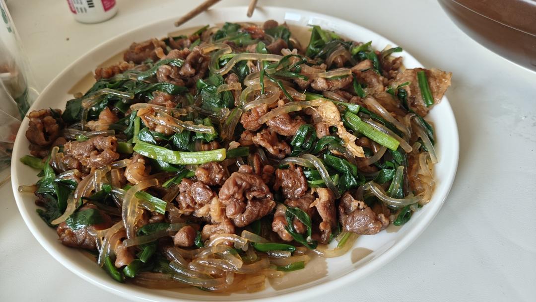 韭菜炒牛肉