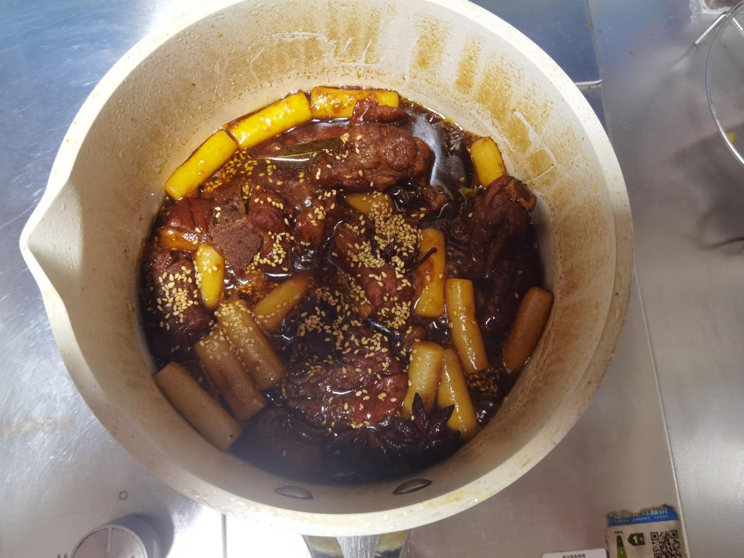 不加一滴水❗️好吃到光盘可乐排骨年糕❗️