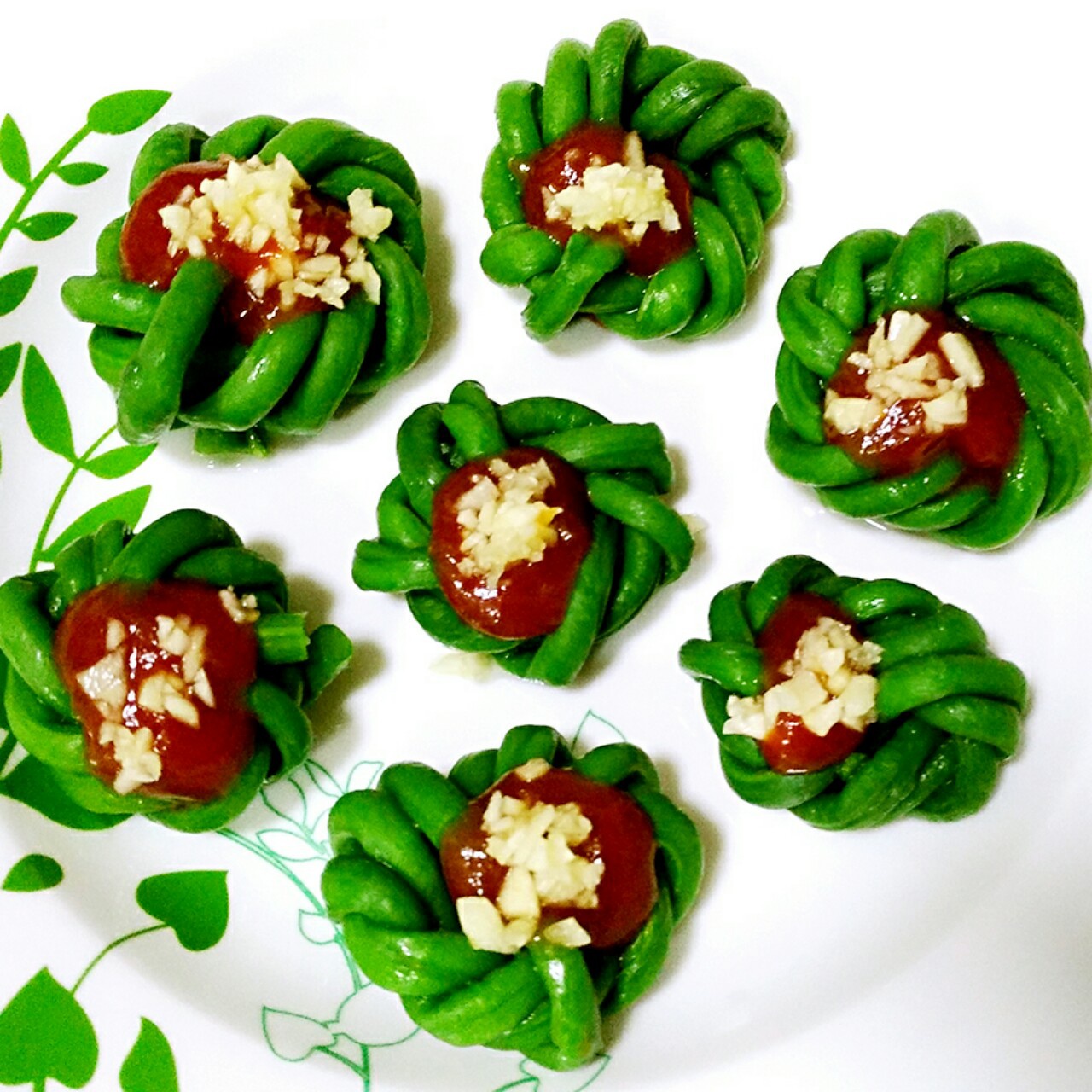 家常菜 豇豆花 灯火阑珊0326做的豇豆花 嫩豇豆,新鲜罗勒(罗勒青酱)