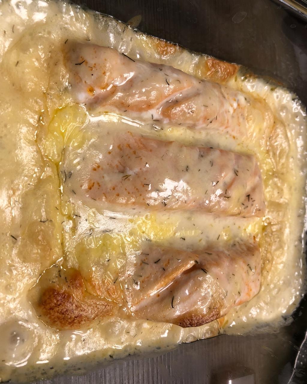 柠檬莳萝酱烤三文鱼