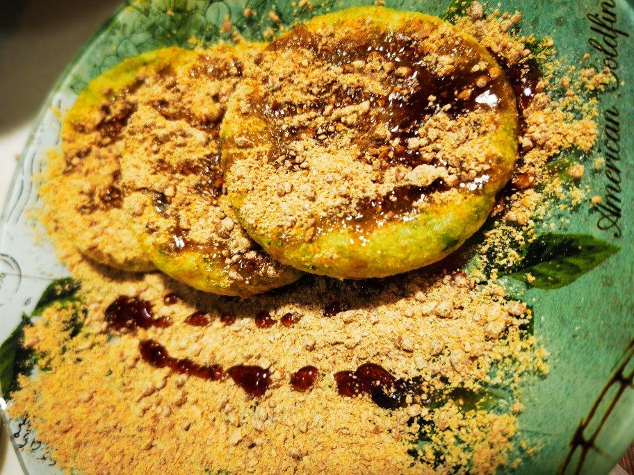 青蚕豆糯米饼（六圆盘）