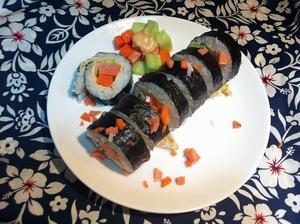 知盐饭堂-紫菜包饭的做法 步骤4
