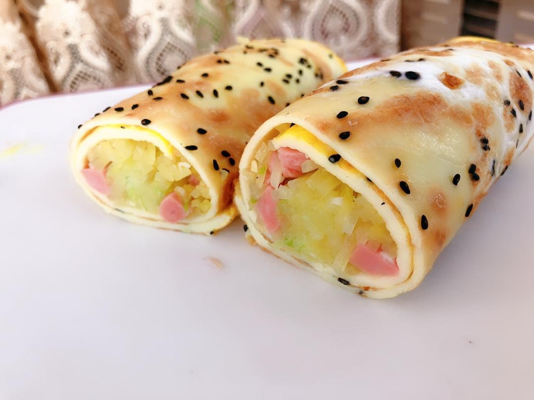 土豆丝卷饼