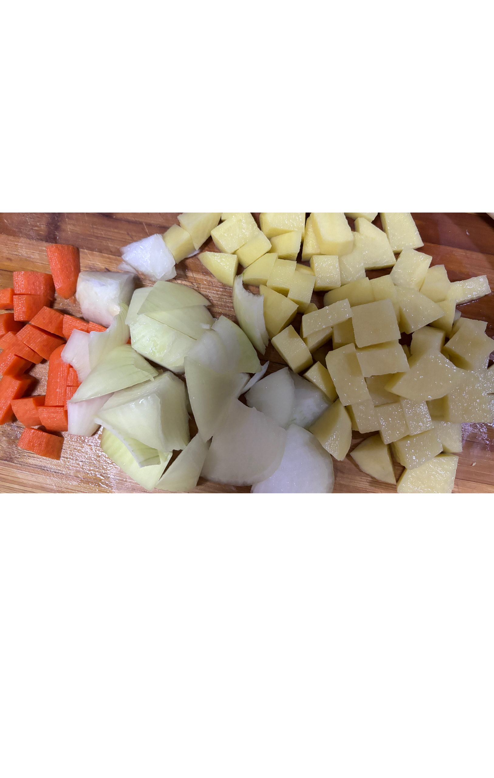 最简单美味版咖喱土豆胡萝卜的做法 步骤1