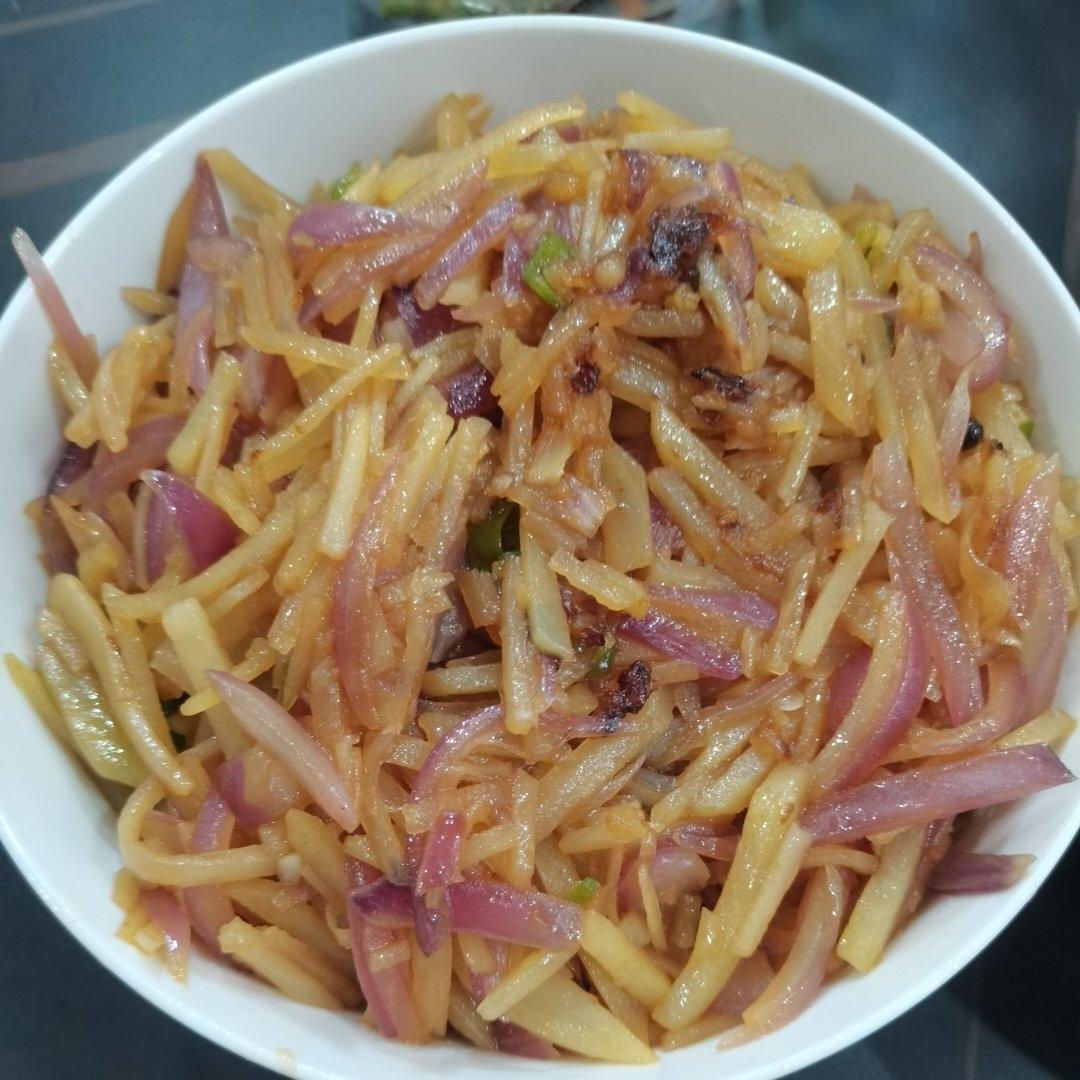 醋溜洋葱土豆丝