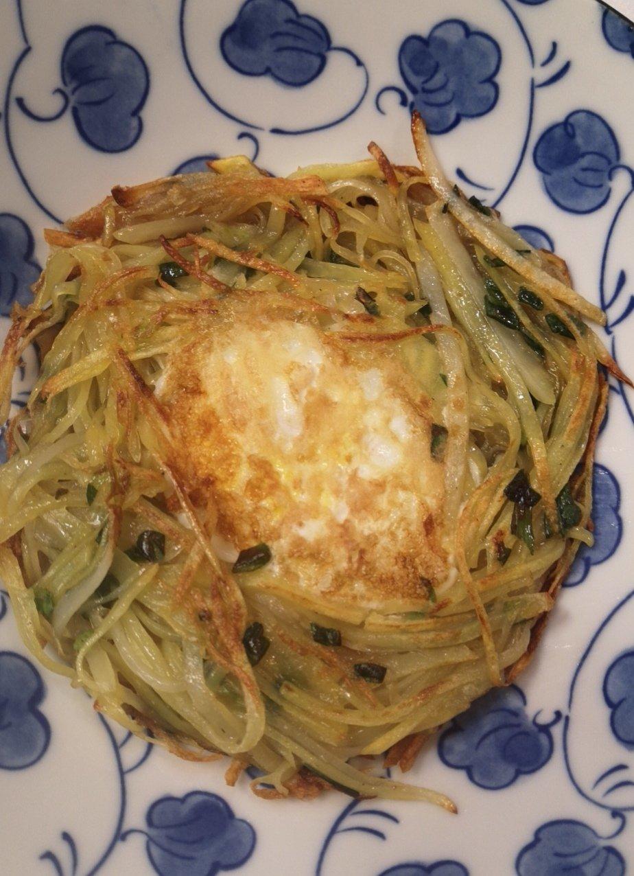 鸟巢土豆饼