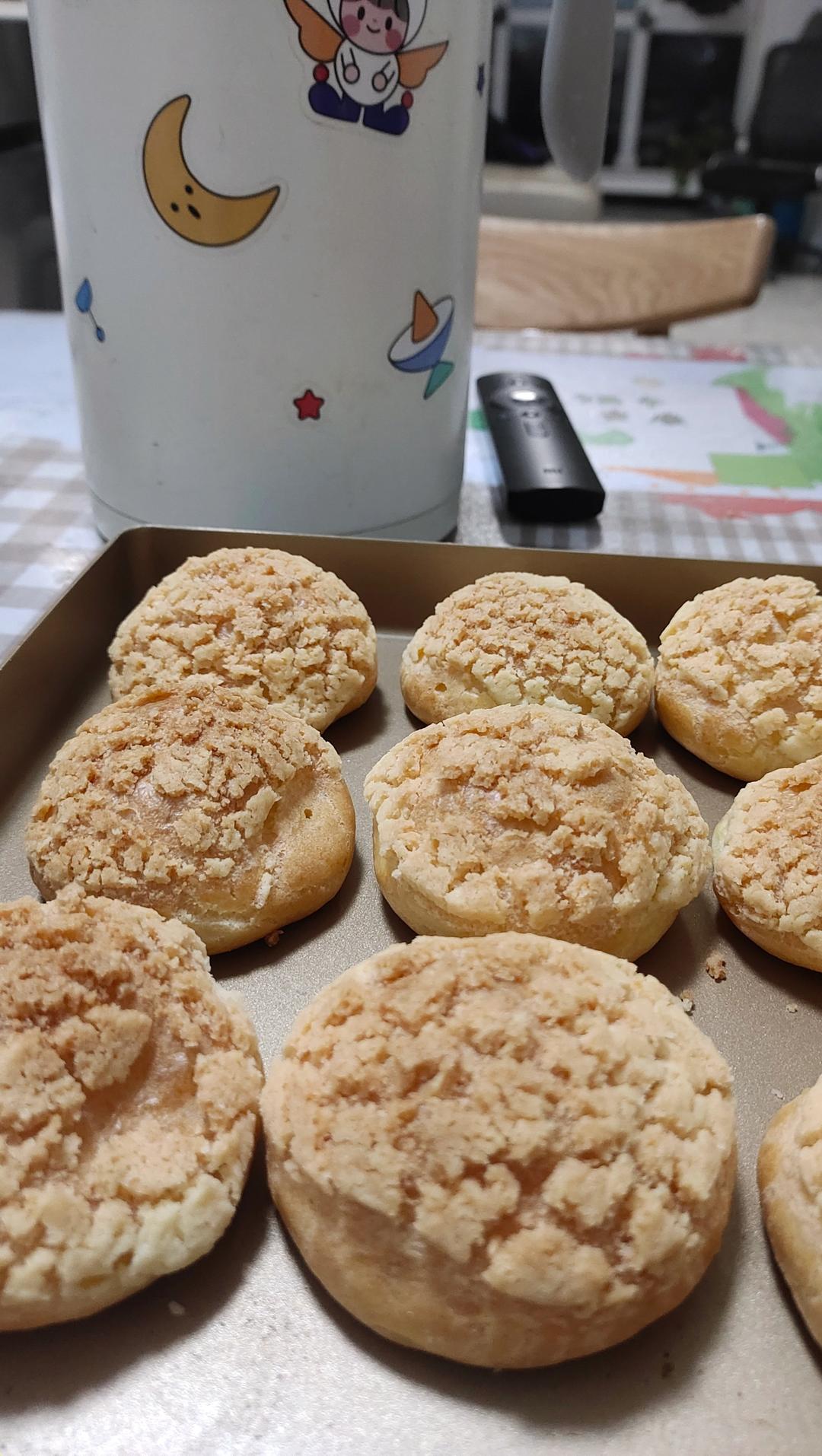 酥皮奶油泡芙--#皮黑森林#