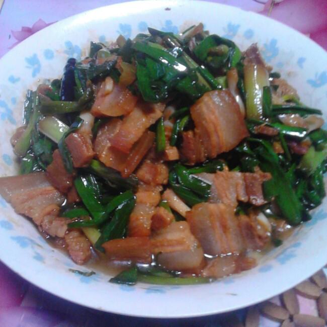 青蒜炒腊肉