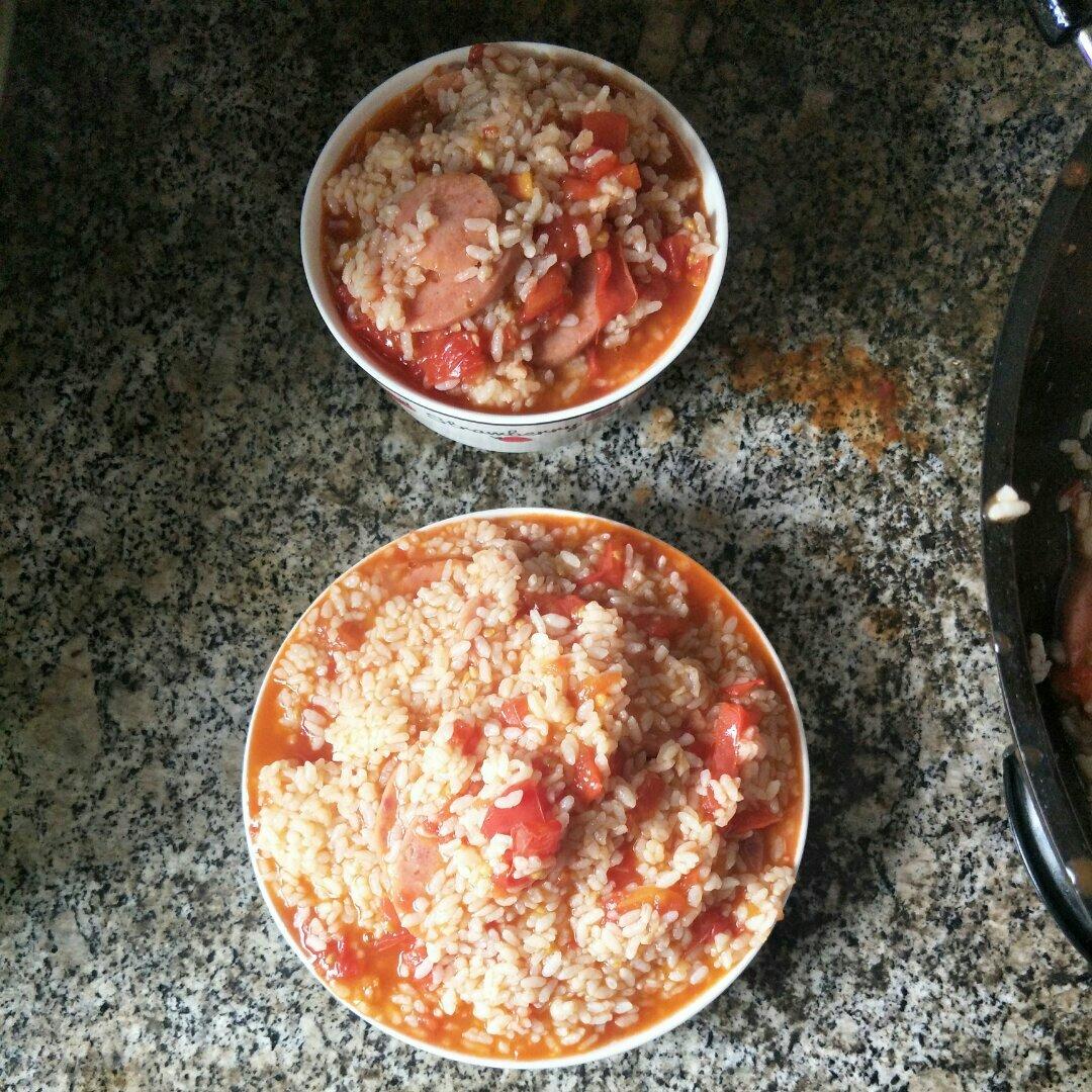 蕃茄浓汤烩饭