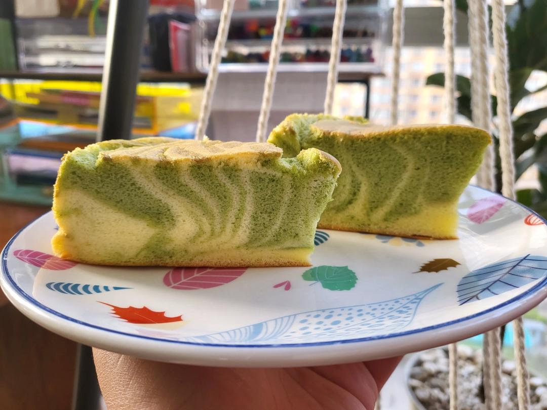 菠菜戚风蛋糕——天然的绿，不塌陷不回缩