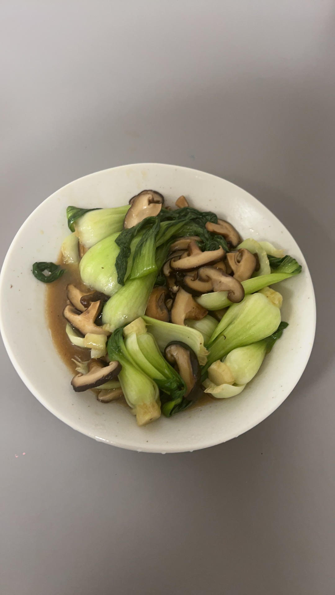 上海青炒香菇