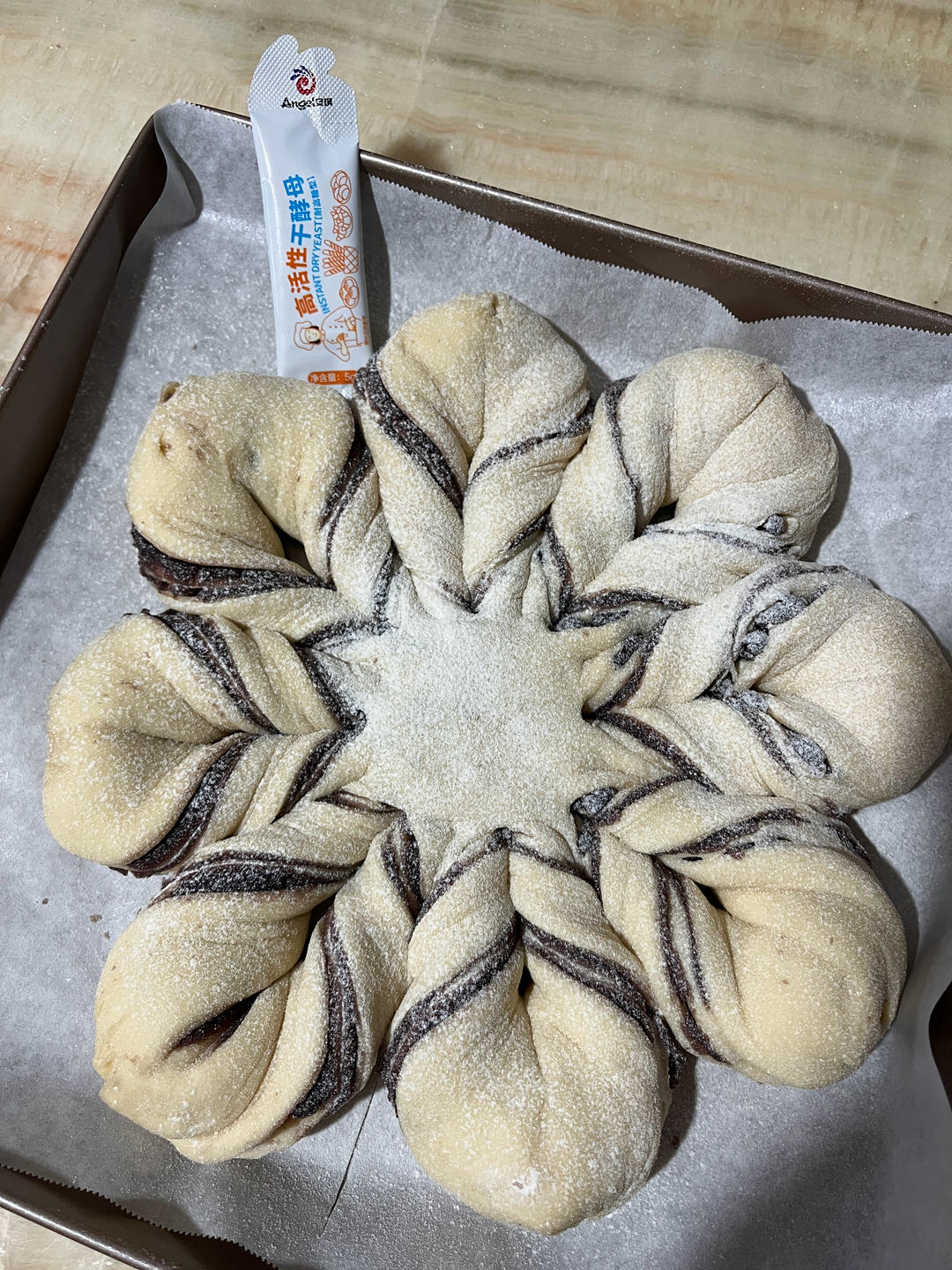 ins风圣诞节雪花豆沙面包---错过了夏天的风秋天的雨 不能再错过冬天的雪花